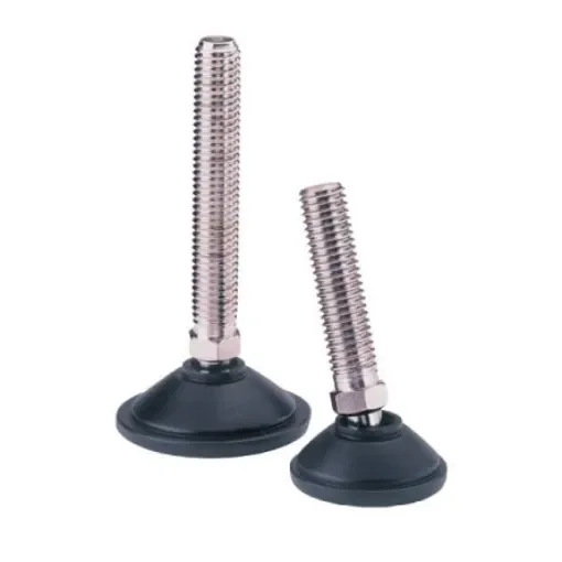 Nu-Tech Engineering M10 40mm Dia. Stainless Steel Levelling Adjustable Foot, 500kg Static Load Capacity 10° Tilt Angle - A045/054 product image