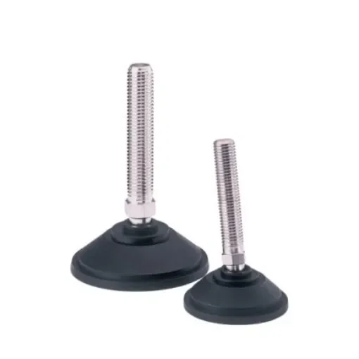 Nu-Tech Engineering M16 70mm Dia. Steel Levelling Adjustable Foot, 2000kg Static Load Capacity 10° Tilt Angle - A090/023 product image