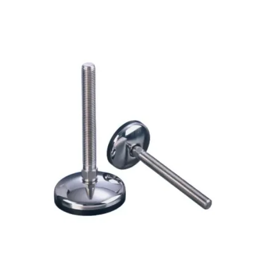 Nu-Tech Engineering M24 100mm Dia. Stainless Steel Electronics Adjustable Foot, 1000kg Static Load Capacity 3.5° Tilt - A105/036 product image