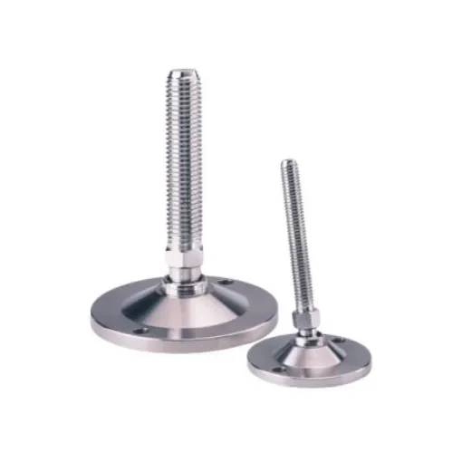 Nu-Tech Engineering M16 100mm Dia. Stainless Steel Levelling Adjustable Foot, 2500kg Static Load Capacity 10° Tilt Angle - A200/013 product image