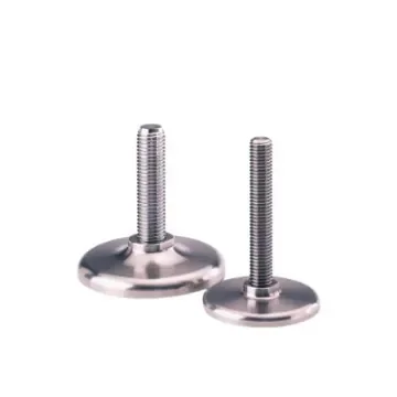 Nu-Tech Engineering M10 50mm Dia. Stainless Steel Electronics Adjustable Foot, 600kg Static Load Capacity 0° Tilt Angle - A300/013 product image