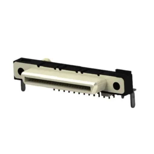 TE Connectivity, 6658751 0.8mm Pitch Connector Backplane Connector, Receptacle, Right Angle, 4 Row, 50 Way, 6658751 - 6658751-1 product image