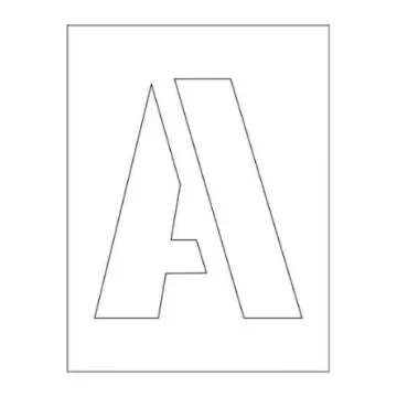 Spectrum Industrial 1 Piece Polyester Stencil Letters - 9418 product image