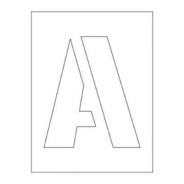 Spectrum Industrial 1 Piece Polyester Stencil Letters - 9419 product image