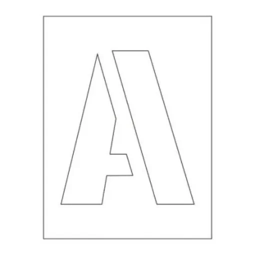 Spectrum Industrial 1 Piece Polyester Stencil Letters - 9419 product image