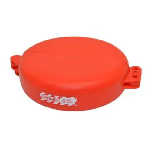 Spectrum Industrial Orange 3-Lock Polyurethane Gate Valve Lockout - LOK002 product image