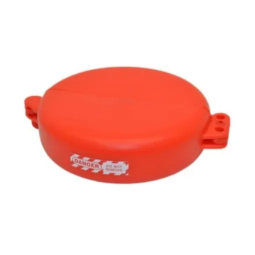 Spectrum Industrial Orange 3-Lock Polyurethane Gate Valve Lockout - LOK003 product image