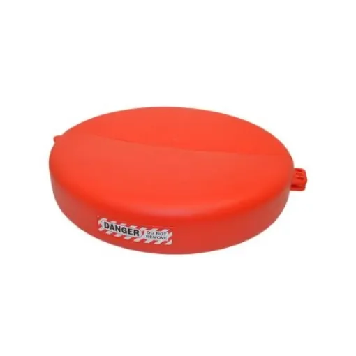 Spectrum Industrial Orange 3-Lock Polyurethane Gate Valve Lockout - LOK005 product image