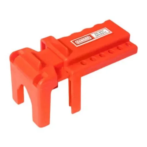 Spectrum Industrial Orange 6-Lock Polyurethane Ball Value Lockout - LOK023 product image