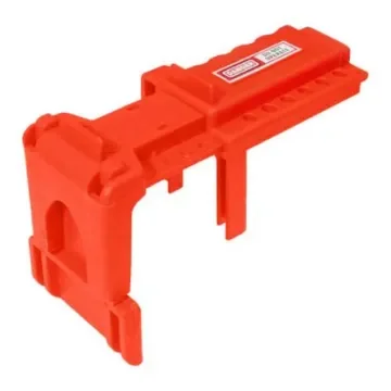 Spectrum Industrial Orange 6-Lock Polyurethane Ball Value Lockout - LOK024 product image