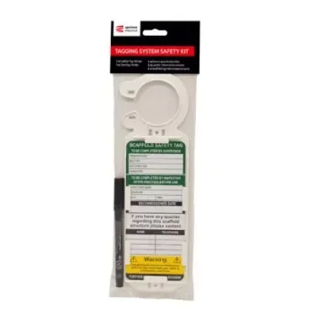 Spectrum Industrial TG01 Series White Safety Scaffolding Tag, English Language, 4Each per Pack - TG01KIT product image