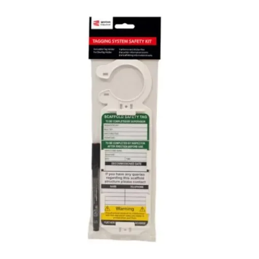 Spectrum Industrial TG01 Series White Safety Scaffolding Tag, English Language, 4Each per Pack - TG01KIT product image