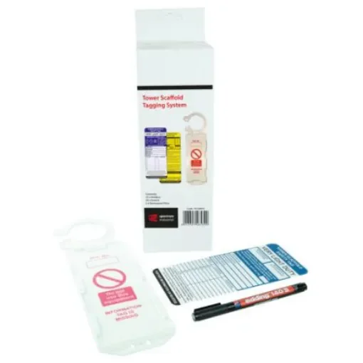 Spectrum Industrial TG12 Series White Safety Scaffolding Tag, English Language, 32Each per Pack - TG12BOX product image