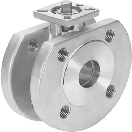 Festo Stainless Steel 2 Way, Ball Valve, Threaded, 65mm, 16bar Operating Pressure - VZBC-65-FF-16-22-F07-V4V4T product image