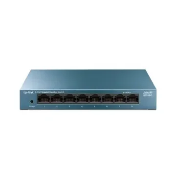 TP-Link LS108G, Unmanaged 8 Port Ethernet Switch Type G - British 3-Pin product image