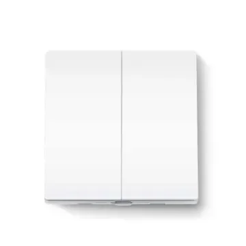 TP-Link White Smart Light Switch, 1 Way, 2 Gang, Tapo S220 product image