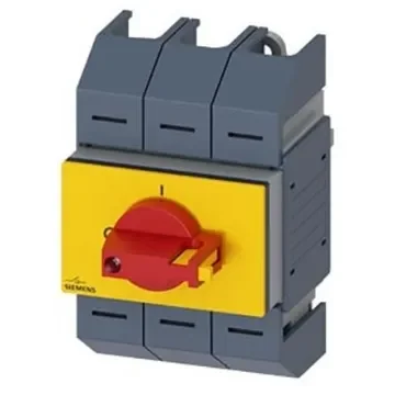 Siemens 3 Pole DIN Rail Switch Disconnector - 63A Maximum Current, 15kW Power Rating, IP10 - 3KD0333-2LG20-3 product image