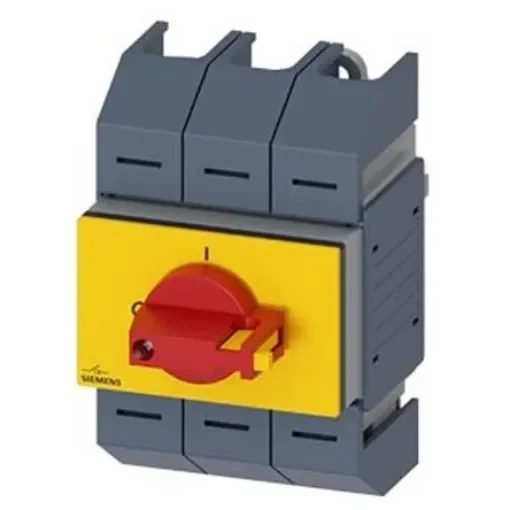 Siemens 3 Pole DIN Rail Switch Disconnector - 80A Maximum Current, 18.5kW Power Rating, IP10 - 3KD0433-2LG20-3 product image