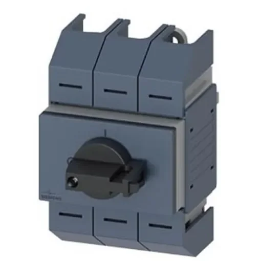 Siemens 3 Pole DIN Rail Switch Disconnector - 125A Maximum Current, 22kW Power Rating, IP10 - 3KD0632-2LG20-3 product image