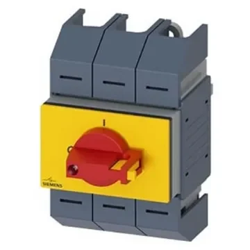 Siemens 3 Pole DIN Rail Switch Disconnector - 125A Maximum Current, 22kW Power Rating, IP10 - 3KD0633-2LG20-3 product image