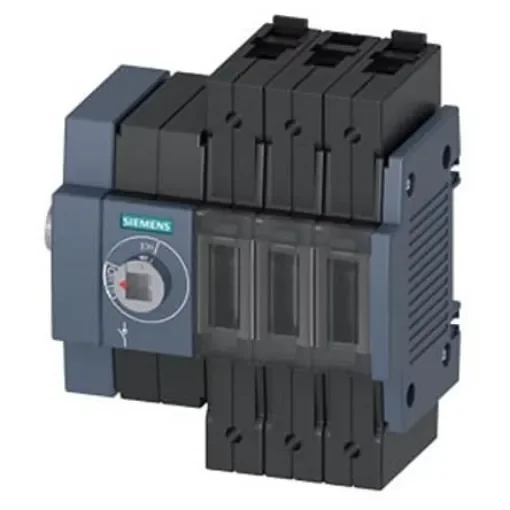 Siemens 3 Pole DIN Rail Switch Disconnector - 16A Maximum Current, 7.5kW Power Rating, IP20 - 3KD1634-2ME10-0 product image