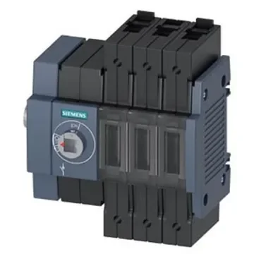 Siemens 3 Pole DIN Rail Switch Disconnector - 63A Maximum Current, 37kW Power Rating, IP20 - 3KD2634-2ME10-0 product image