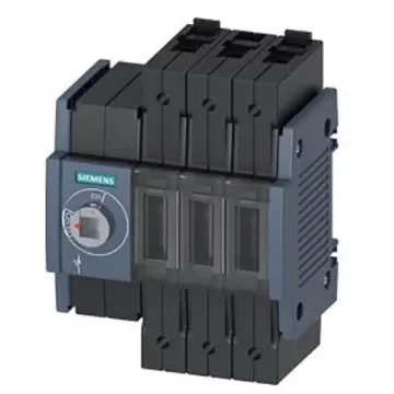 Siemens 3 Pole DIN Rail Switch Disconnector - 80A Maximum Current, 55kW Power Rating, IP20 - 3KD2830-2ME10-0 product image