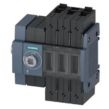 Siemens 3 Pole DIN Rail Switch Disconnector - 80A Maximum Current, 55kW Power Rating, IP20 - 3KD2834-2ME10-0 product image