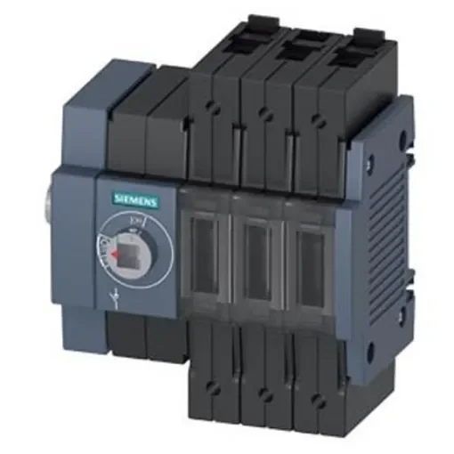 Siemens 3 Pole DIN Rail Switch Disconnector - 80A Maximum Current, 55kW Power Rating, IP20 - 3KD2834-2ME10-0 product image