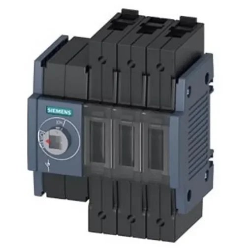 Siemens 3 Pole DIN Rail Switch Disconnector - 100A Maximum Current, 55kW Power Rating, IP20 - 3KD3030-2ME10-0 product image