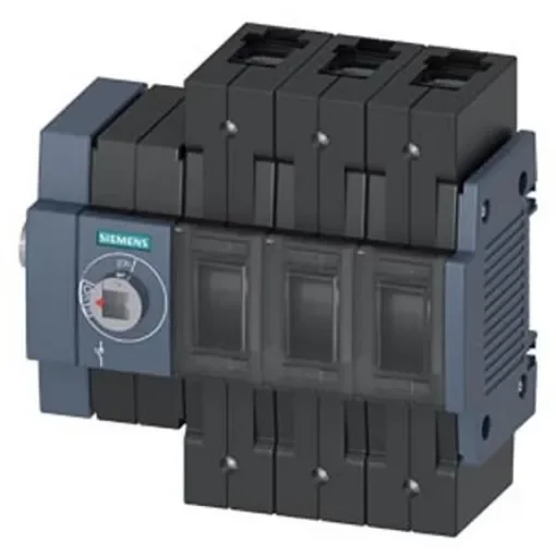 Siemens 3 Pole DIN Rail Switch Disconnector - 100A Maximum Current, 55kW Power Rating, IP20 - 3KD3034-2NE10-0 product image