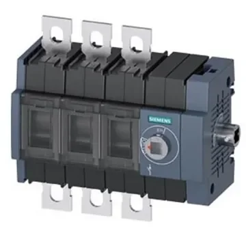 Siemens 3 Pole DIN Rail Switch Disconnector - 160A Maximum Current, 110kW Power Rating, IP00, IP20 - 3KD3434-0NE40-0 product image
