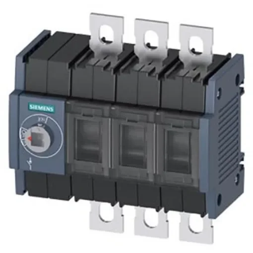 Siemens 3 Pole DIN Rail Switch Disconnector - 250A Maximum Current, 110kW Power Rating, IP00, IP20 - 3KD3830-0NE10-0 product image