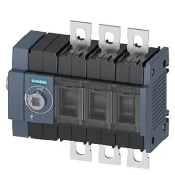 Siemens 3 Pole DIN Rail Switch Disconnector - 250A Maximum Current, 110kW Power Rating, IP00, IP20 - 3KD3834-0NE10-0 product image