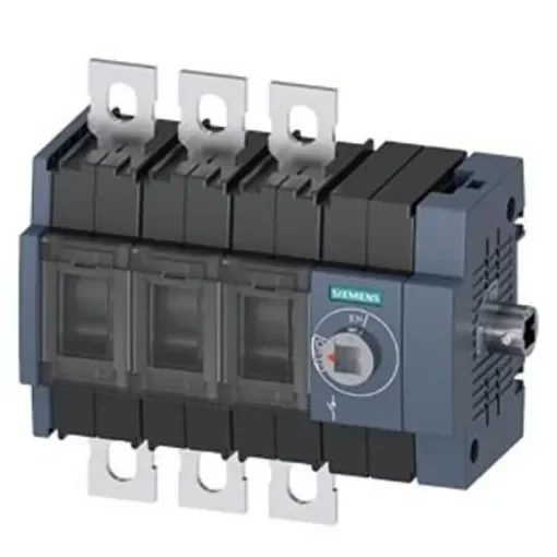 Siemens 3 Pole DIN Rail Switch Disconnector - 250A Maximum Current, 110kW Power Rating, IP00, IP20 - 3KD3834-0NE40-0 product image