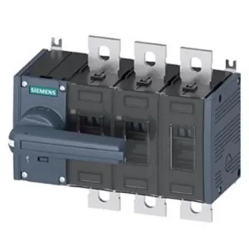Siemens 3 Pole Fixed Switch Disconnector - 500A Maximum Current, 250kW Power Rating, IP00, IP20 - 3KD4432-0PE10-0 product image