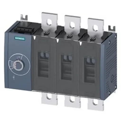 Siemens 3 Pole Fixed Switch Disconnector - 800A Maximum Current, 560kW Power Rating, IP00, IP20 - 3KD4834-0QE10-0 product image