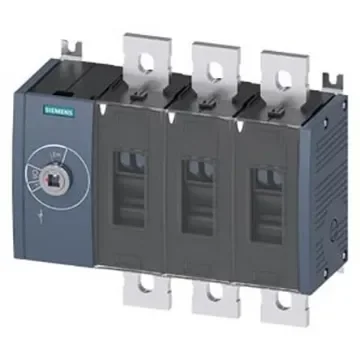 Siemens 3 Pole Fixed Switch Disconnector - 1000A Maximum Current, 710kW Power Rating, IP00, IP20 - 3KD5030-0QE10-0 product image