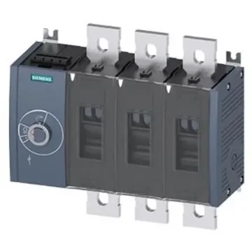 Siemens 3 Pole Fixed Switch Disconnector - 1000A Maximum Current, 710kW Power Rating, IP00, IP20 - 3KD5034-0QE10-0 product image