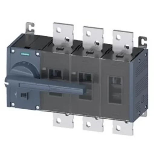 Siemens 3 Pole Fixed Switch Disconnector - 1250A Maximum Current, 900kW Power Rating, IP00, IP20 - 3KD5232-0RE10-0 product image