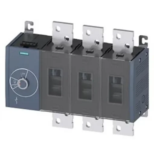 Siemens 3 Pole Fixed Switch Disconnector - 1250A Maximum Current, 900kW Power Rating, IP00, IP20 - 3KD5234-0RE10-0 product image