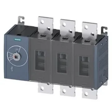 Siemens 3 Pole Fixed Switch Disconnector - 2000A Maximum Current, 1000kW Power Rating, IP00, IP20 - 3KD5630-0RE10-0 product image