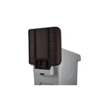 Rubbermaid Commercial Products Brown Plastic Waste Bin Lid for Recycling Station Starter Kit, Waste Stream Label Kit, - 2007912 product image