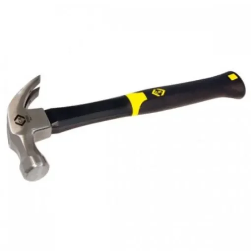 CK Carbon Steel Claw Hammer with Fibreglass Handle, 454g - 357003 product image
