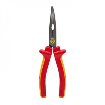 CK 431015 Bent Nose Pliers, 200 mm Overall, Bent Tip, VDE/1000V, 200mm Jaw product image