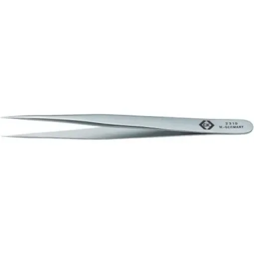 CK 120 mm, Stainless Steel, Fine, Straight, Tweezer - T2319 product image