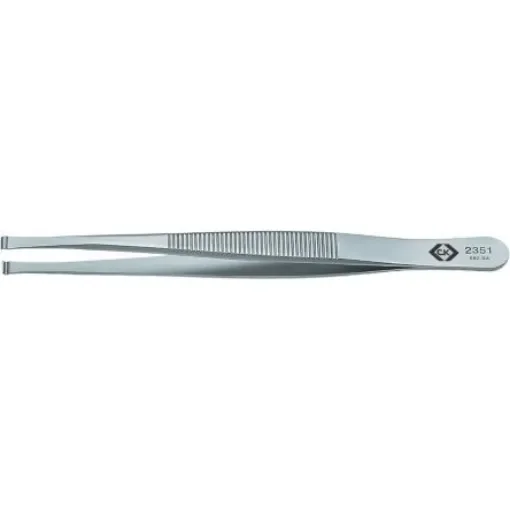 CK 115 mm, Stainless Steel, Rounded, ESD Tweezer - T2351 product image