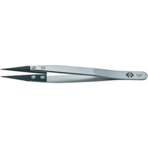 CK 130 mm, Stainless Steel, Fine, ESD Tweezer - T2390 product image