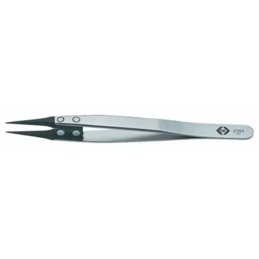 CK 130 mm, Stainless Steel, Extra Fine, ESD Tweezer - T2391 product image