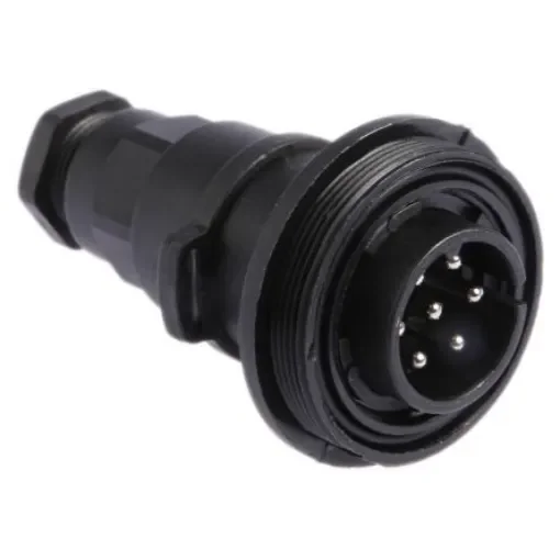 Bulgin Circular Connector, 7 Contacts, In-line, Plug, Male, IP68, Standard Buccaneer Series - PX0746/P product image